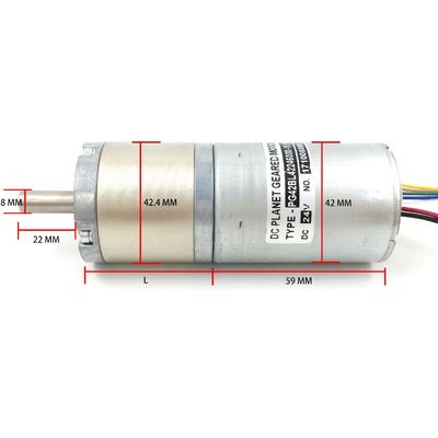 3000 분당 회전수 800W 42mm 무브러시 모터 행성 변속기 협력 업체